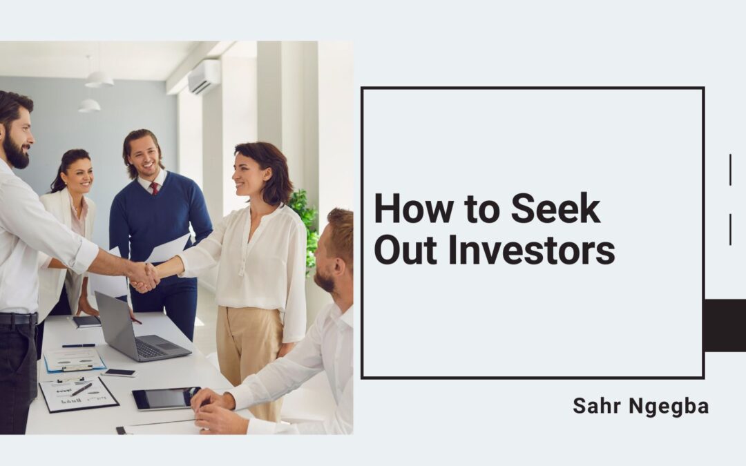 How to Seek Out Investors